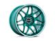 Motegi Tsubaki Hokkaido Green with Machined Lip Wheel; 19x9.5; 40mm Offset (84-01 Jeep Cherokee XJ)