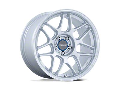 Motegi Tsubaki Hyper Silver with Machined Lip Wheel; 18x10.5; 25mm Offset (84-01 Jeep Cherokee XJ)