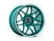 Motegi Tsubaki Hokkaido Green with Machined Lip Wheel; 18x8.5; 35mm Offset (93-98 Jeep Grand Cherokee ZJ)