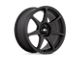 Motegi Battle Matte Black Wheel; 17x8 (97-06 Jeep Wrangler TJ)