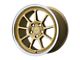 Motegi MR135 Gold Center with Machined Lip Wheel; 18x8.5 (97-06 Jeep Wrangler TJ)