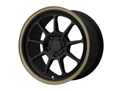 Motegi MR135 Matte Black Center with Bronze Lip Wheel; 17x8.5 (97-06 Jeep Wrangler TJ)