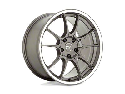 Motegi SS5 Gunmetal with Machined Lip Wheel; 17x8 (97-06 Jeep Wrangler TJ)