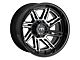 Motiv Offroad Millenium Series Gloss Black with Chrome Accents 6-Lug Wheel; 17x9; 0mm Offset (03-09 4Runner)