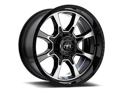 Motiv Offroad Glock Gloss Black with Chrome Accents 6-Lug Wheel; 18x9; 18mm Offset (04-15 Titan)