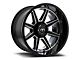 Motiv Offroad Balast Gloss Black with Chrome Accents 5-Lug Wheel; 20x12; -44mm Offset (07-13 Tundra)