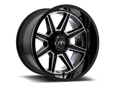 Motiv Offroad Balast Gloss Black with Chrome Accents 6-Lug Wheel; 17x9; 0mm Offset (10-24 4Runner)