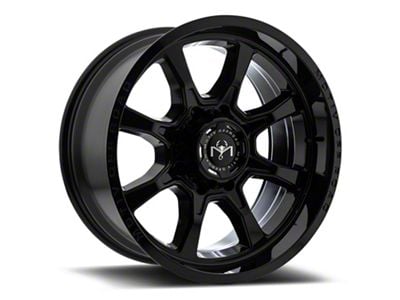 Motiv Offroad Glock Gloss Black 6-Lug Wheel; 20x9; 18mm Offset (21-24 Bronco, Excluding Raptor)