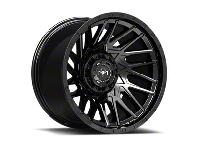 Motiv Offroad Mutant Gloss Black Wheel; 20x9; 18mm Offset (84-01 Jeep Cherokee XJ)