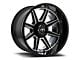 Motiv Offroad Balast Gloss Black with Chrome Accents Wheel; 20x10 (20-24 Jeep Gladiator JT)