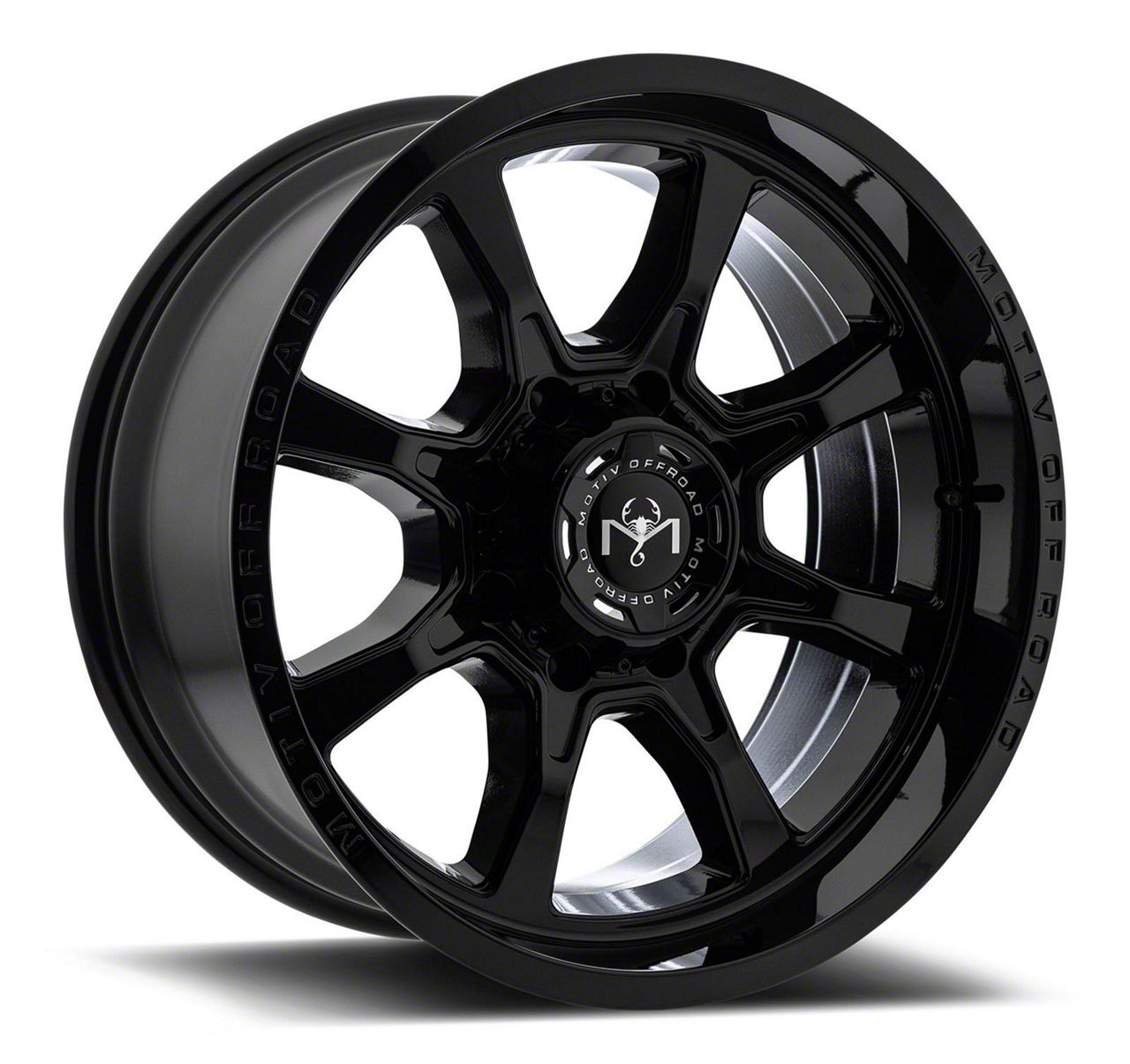 Motiv Offroad Jeep Wrangler Glock Gloss Black Wheel; 17x9; 0mm Offset ...