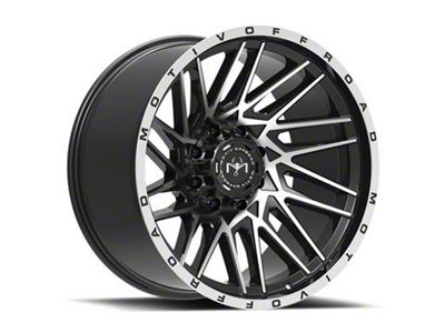 Motiv Offroad Mutant Gloss Black with Chrome Accents 5-Lug Wheel; 20x9; 18mm Offset (14-21 Tundra)