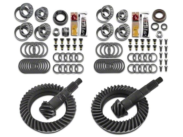 Motive Gear Dana 44 Front Axle and Dana 44 Rear Axle Complete Ring and Pinion Gear Kit; 5.38 Gear Ratio (07-18 Jeep Wrangler JK Rubicon)