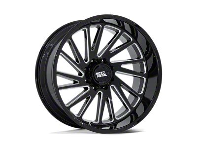 Moto Metal Combat Gloss Black Milled 6-Lug Wheel; 24x12; -44mm Offset (03-09 4Runner)