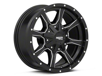 Moto Metal MO970 Satin Black Milled 6-Lug Wheel; 17x8; 0mm Offset (03-09 4Runner)