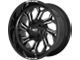Moto Metal MO999 Gloss Black Milled 6-Lug Wheel; 22x12; -44mm Offset (03-09 4Runner)
