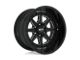 Moto Metal Phantom Gloss Black Milled 6-Lug Wheel; 24x12; -44mm Offset (03-09 4Runner)