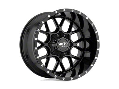 Moto Metal Siege Gloss Black 6-Lug Wheel; 22x10; -18mm Offset (03-09 4Runner)