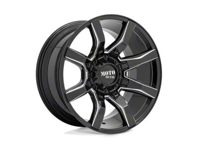 Moto Metal Spider Gloss Black Milled 6-Lug Wheel; 22x10; -18mm Offset (03-09 4Runner)