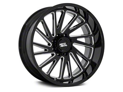 Moto Metal Combat Gloss Black Milled 6-Lug Wheel; 22x10; -18mm Offset (04-15 Titan)