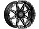 Moto Metal Hydra Gloss Black Milled 6-Lug Wheel; 18x8.5; 18mm Offset (04-15 Titan)