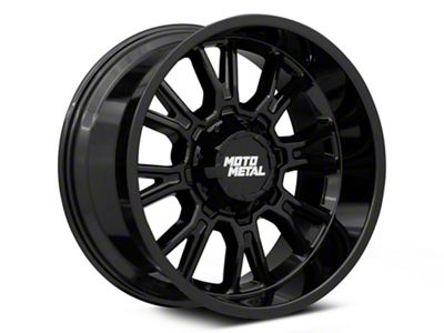 Moto Metal Legacy Gloss Black 6-Lug Wheel; 18x9; 1mm Offset (04-15 Titan)