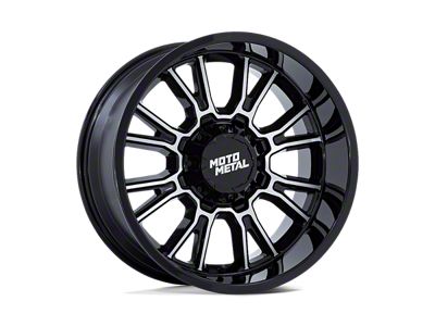 Moto Metal Legacy Gloss Black Machined 6-Lug Wheel; 20x10; -18mm Offset (04-15 Titan)