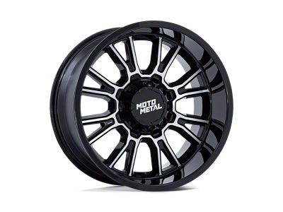 Moto Metal Legacy Gloss Black Machined 6-Lug Wheel; 20x9; 1mm Offset (04-15 Titan)