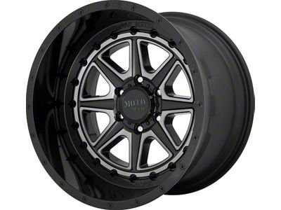 Moto Metal MO801 Phantom Gloss Black with Gray Tint 6-Lug Wheel; 20x12; -44mm Offset (04-15 Titan)