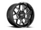 Moto Metal MO803 Banshee Gloss Black Milled 6-Lug Wheel; 20x10; -18mm Offset (04-15 Titan)