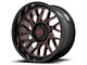 Moto Metal MO805 Gloss Black Milled with Red Tint 6-Lug Wheel; 22x10; -18mm Offset (04-15 Titan)