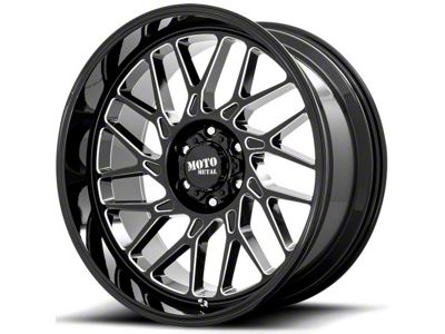 Moto Metal MO805 Gloss Black Milled 6-Lug Wheel; 20x10; -18mm Offset (04-15 Titan)