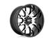 Moto Metal MO806 Gloss Black Machined 6-Lug Wheel; 20x10; -18mm Offset (04-15 Titan)