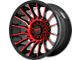 Moto Metal MO807 Gloss Black Machined with Red Tint 6-Lug Wheel; 22x10; -18mm Offset (04-15 Titan)