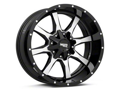 Moto Metal MO970 Gloss Black Machined 6-Lug Wheel; 20x12; -44mm Offset (04-15 Titan)