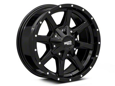 Moto Metal MO970 Gloss Black with Milled Lip 6-Lug Wheel; 20x10; -24mm Offset (04-15 Titan)