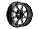 Moto Metal MO970 Gloss Gray Center with Gloss Black Lip 6-Lug Wheel; 20x9; 18mm Offset (04-15 Titan)