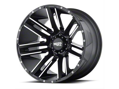 Moto Metal MO978 Razor Satin Black Machined 6-Lug Wheel; 20x10; -24mm Offset (04-15 Titan)