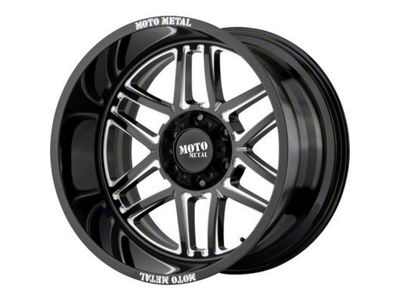 Moto Metal MO992 Folsom Gloss Black Milled 6-Lug Wheel; 20x9; 18mm Offset (04-15 Titan)