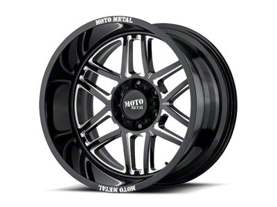 Moto Metal MO992 Gloss Black Milled 6-Lug Wheel; 20x10; -18mm Offset (04-15 Titan)