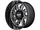 Moto Metal MO997 Hurricane Gloss Black Milled 6-Lug Wheel; Left Directional; 22x12; -44mm Offset (04-15 Titan)