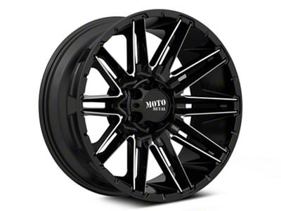 Moto Metal MO998 Kraken Gloss Black Milled 6-Lug Wheel; 20x10; -18mm Offset (04-15 Titan)