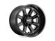 Moto Metal Shift Matte Black with Gloss Black Inserts 6-Lug Wheel; 18x9; 18mm Offset (04-15 Titan)