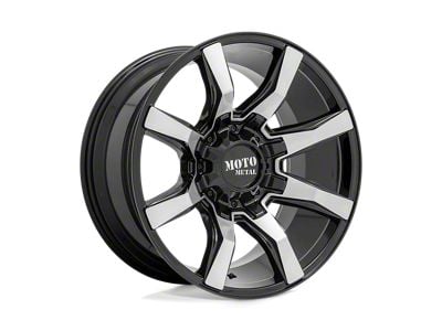 Moto Metal Spider Gloss Black Machined 6-Lug Wheel; 22x10; -18mm Offset (04-15 Titan)