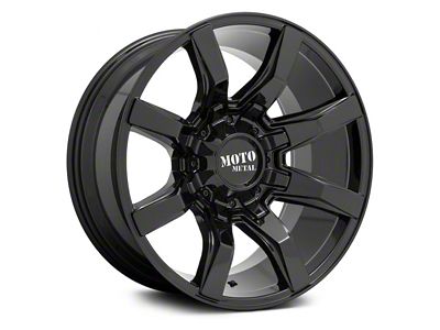 Moto Metal Spider Gloss Black 6-Lug Wheel; 20x10; 12mm Offset (04-15 Titan)