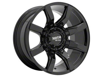 Moto Metal Spider Gloss Black 6-Lug Wheel; 20x10; -18mm Offset (04-15 Titan)