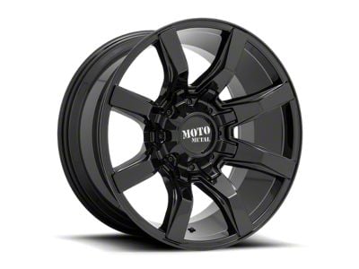 Moto Metal Spider Gloss Black 6-Lug Wheel; 20x9; 18mm Offset (04-15 Titan)