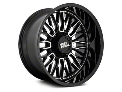 Moto Metal Stinger Gloss Black Machined 6-Lug Wheel; 22x10; -18mm Offset (04-15 Titan)