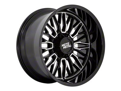 Moto Metal Stinger Gloss Black Machined 6-Lug Wheel; 20x10; -18mm Offset (04-15 Titan)