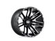 Moto Metal Razor Satin Black Machined 6-Lug Wheel; 18x9; 18mm Offset (05-21 Frontier)